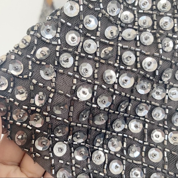 Aidan Mattox Sequin Beaded Sheath Cocktail Evening Wedding New Years Dress - Picture 14 of 14